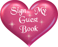 a heart with text inside reading 'sign my guest book'